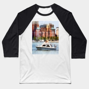 Baltimore MD - Cabin Cruiser by Baltimore Skyline Baseball T-Shirt